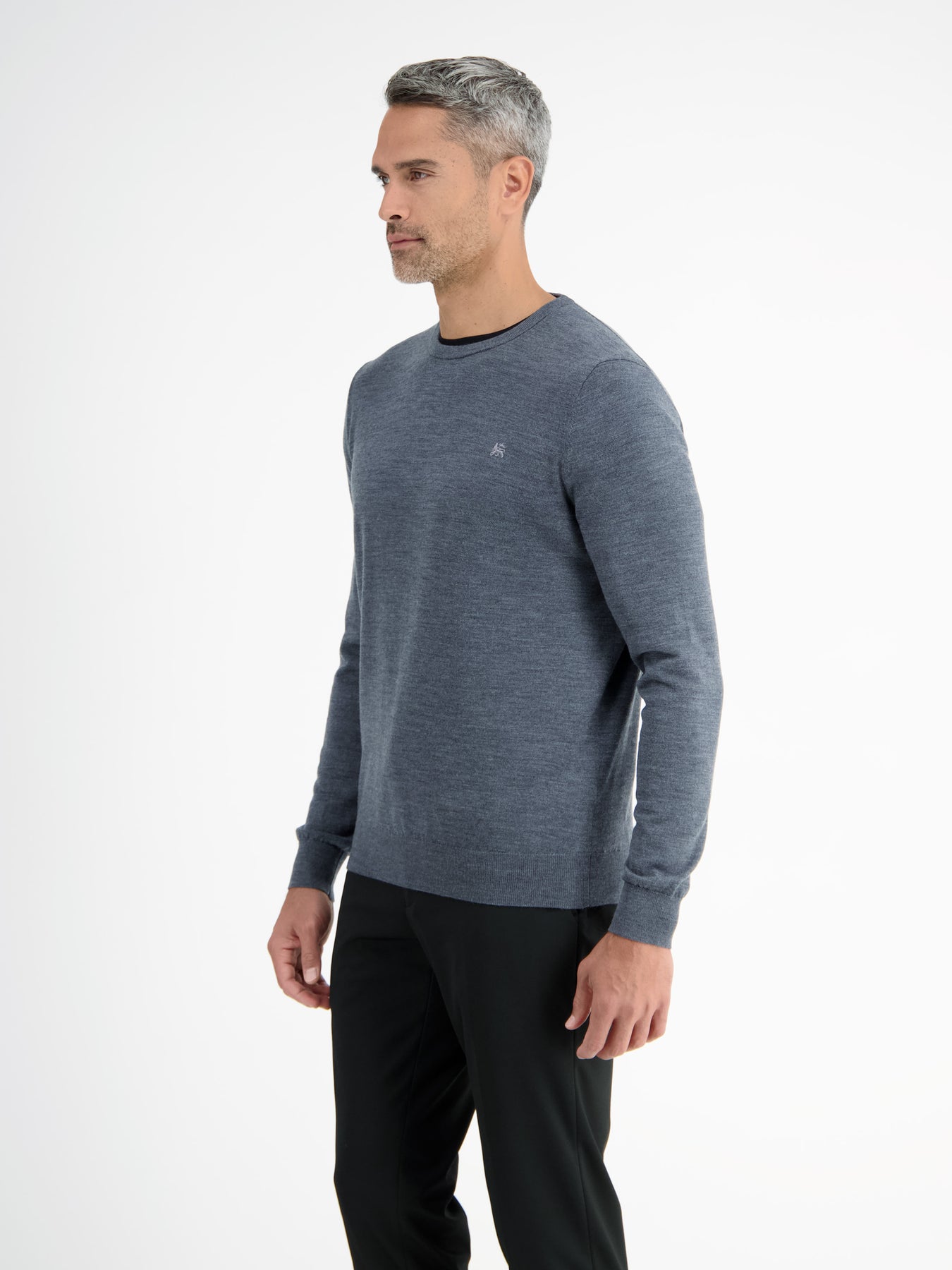 Bayer 04 Leverkusen Rundhals-Feinstrickpullover aus Schurwolle (Merino)
