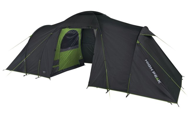 High Peak Como Kuppelzelt dunkelgrau/grün für 4 Personen