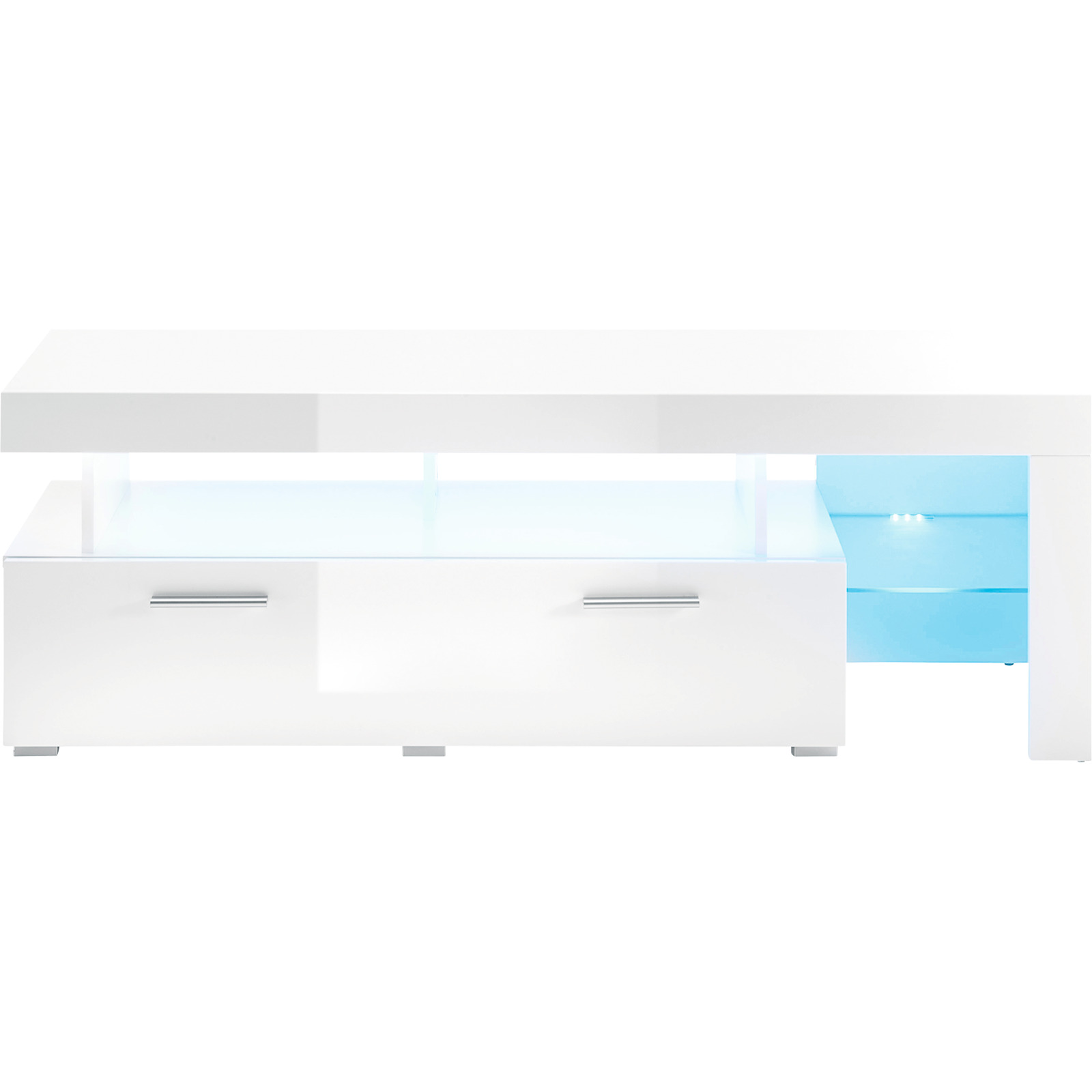 TV-Möbel Score Dekor weiss matt 140 x 48 x 45 cm