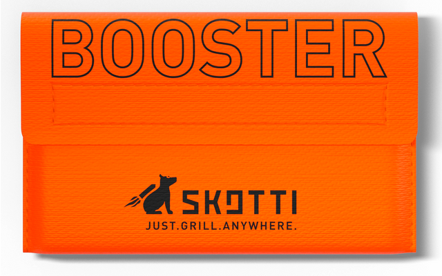 SKOTTI Faltbarer Campinkocher Booster Edelstahl 2,1 kW