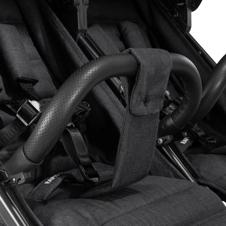 hauck Geschwisterwagen Uptown Duo Melange Black