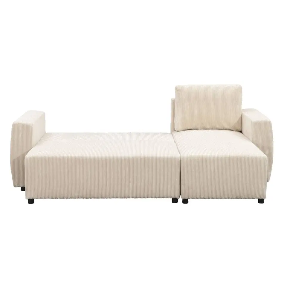 Slaapbank Novara - ecru - 85x230x155 cm