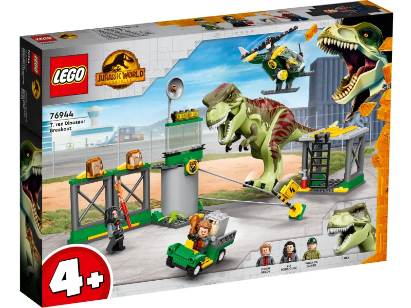 LEGO Jurassic World 76944 T. rex på dinosaurflugt
