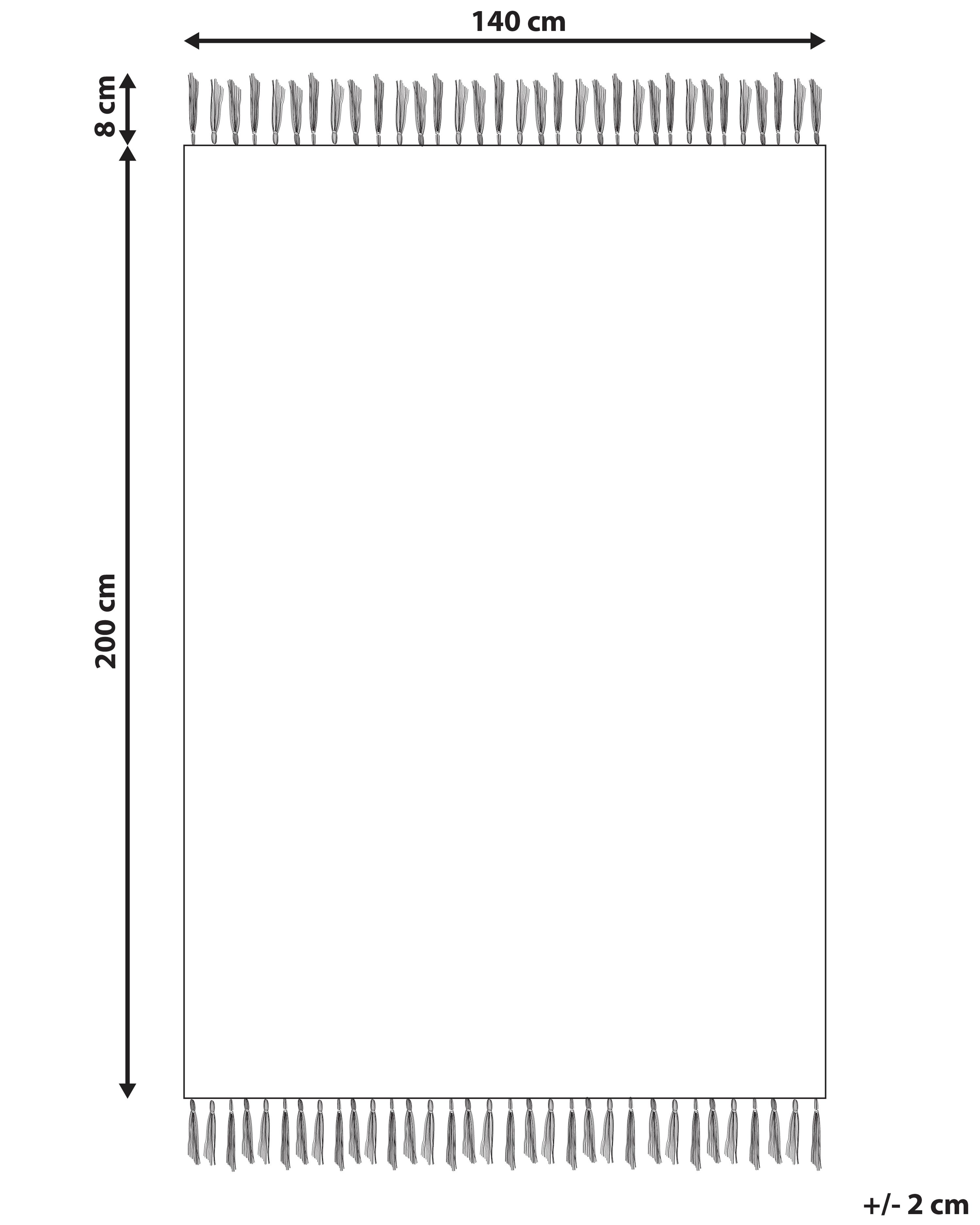 Tuintapijt YAVU Grijs 140 x 200 cm