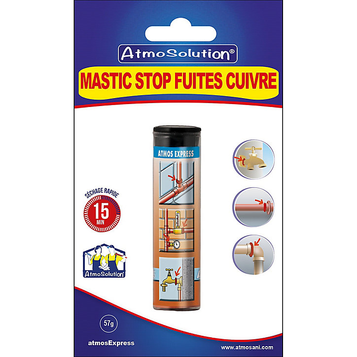 Atmos Express mastic stop fuites cuivre