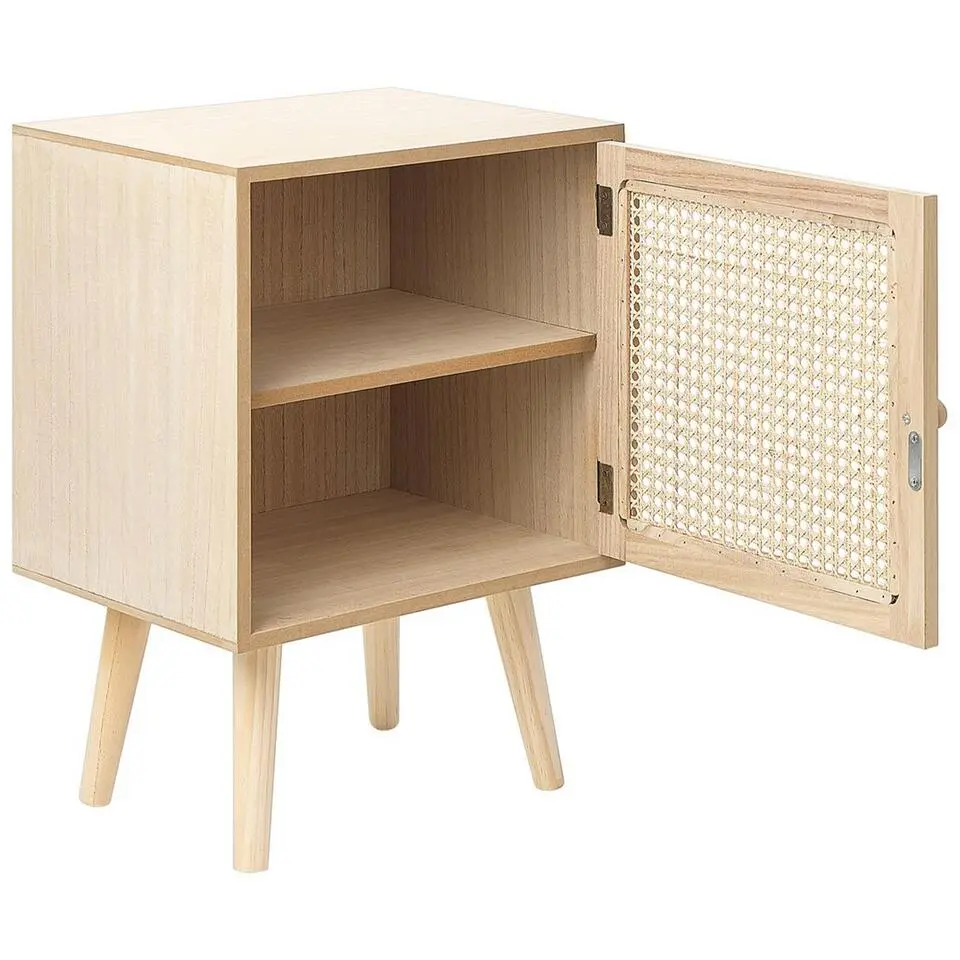 ALMO - Nachtkastje - Lichte houtkleur - MDF