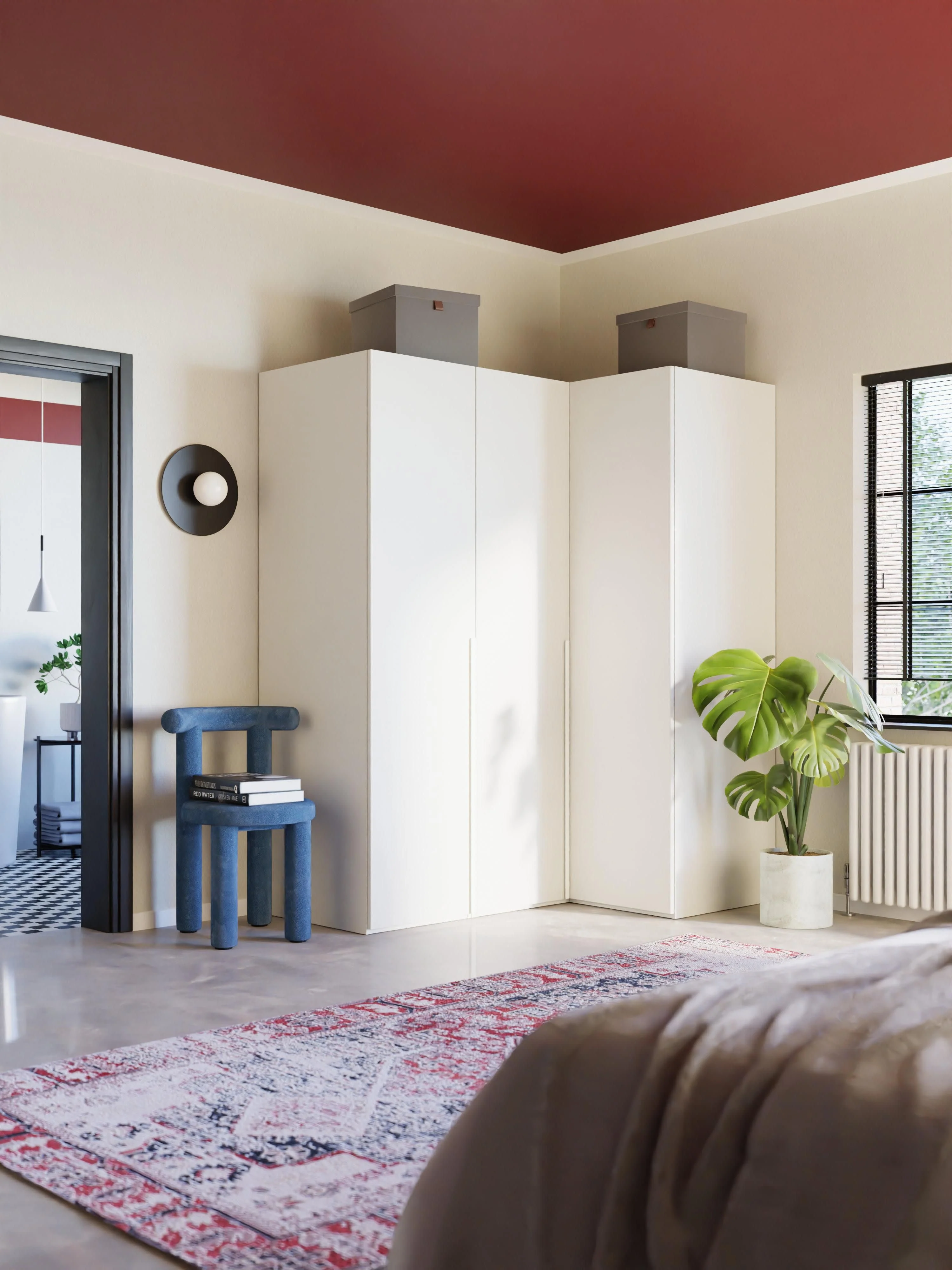 Modulaire hoekkast Leon, 165 cm breed, diverse varianten