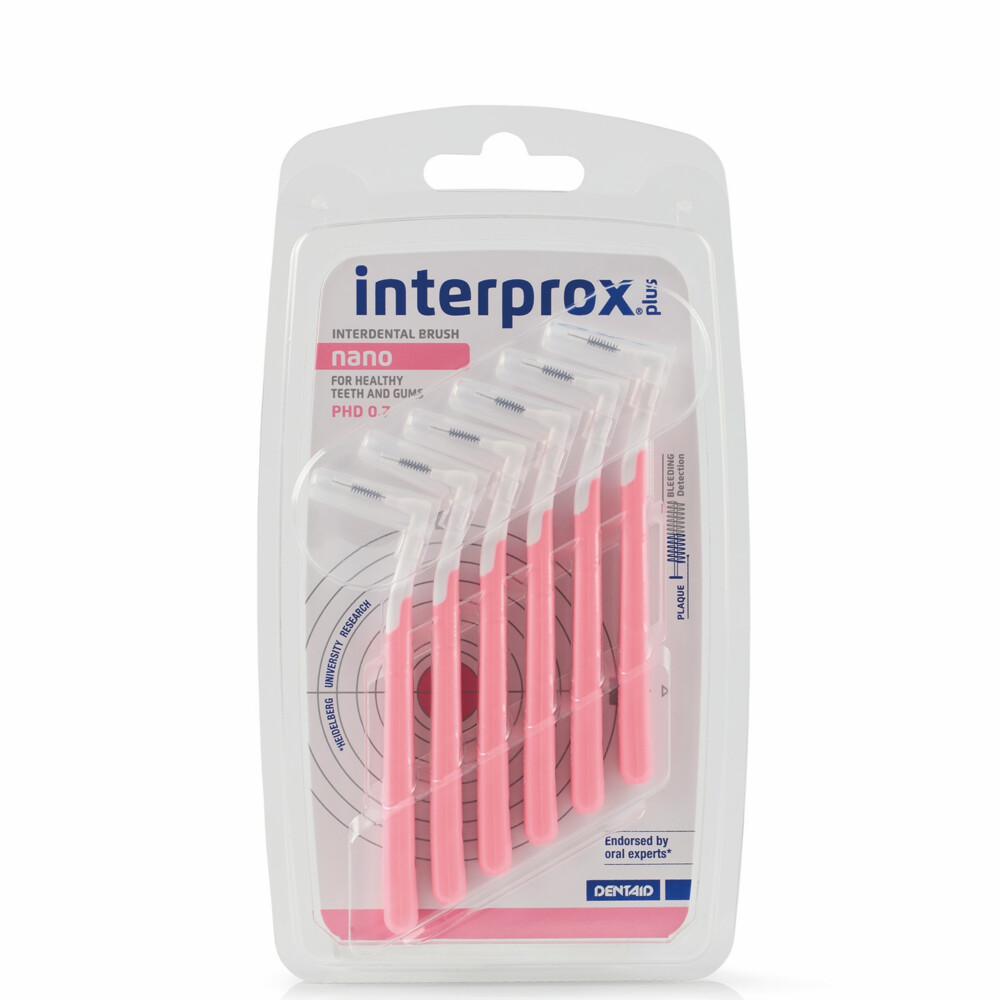 3x Interprox Ragers Plus Nano Roze PHD 0.76 stuks