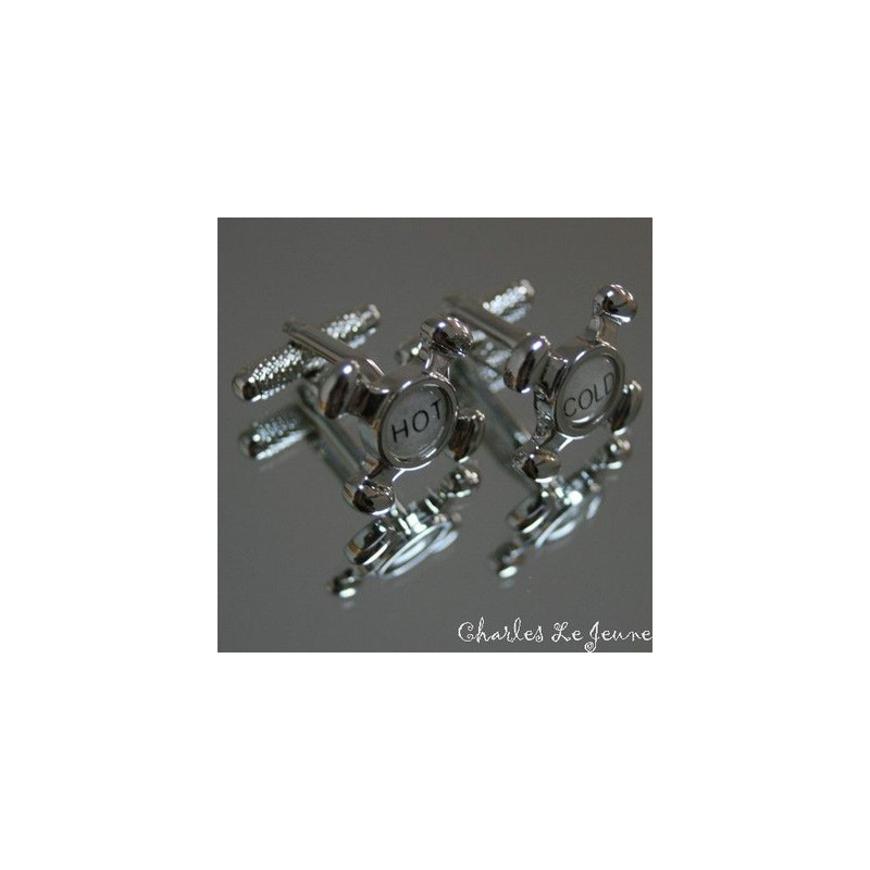 Boutons de manchette, Robinet Hot et Cold