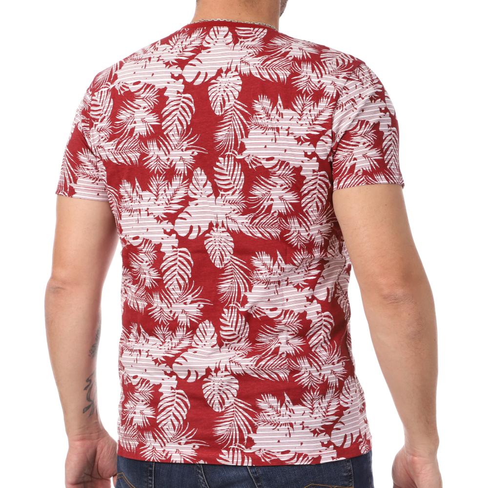 Lee Cooper T-shirt Rouge Homme Lee Cooper Opaya