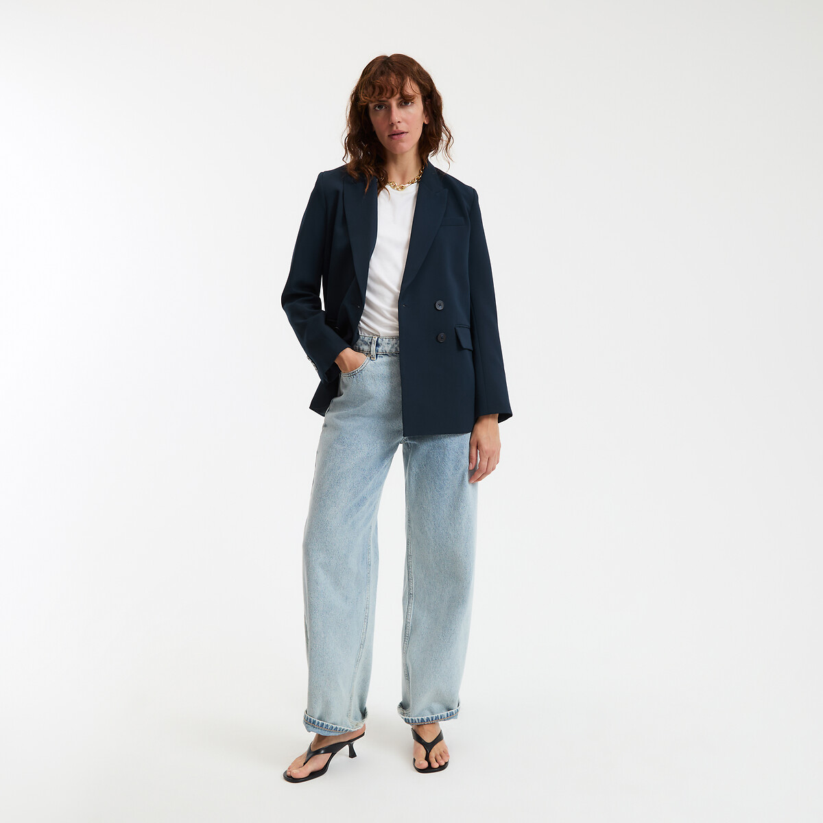 COLEÇÕES LA REDOUTE<br>Blazer de corte amplo