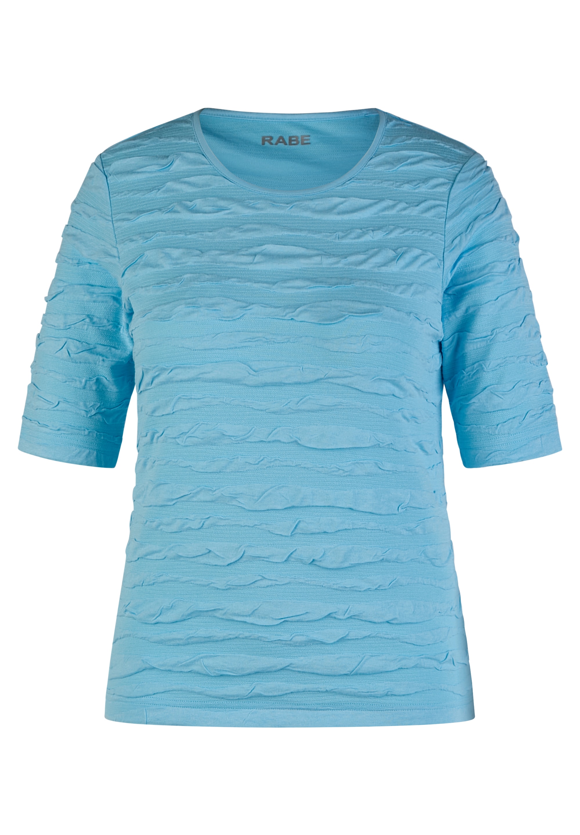 Rabe Rundhalsshirt , im Crincle-Look