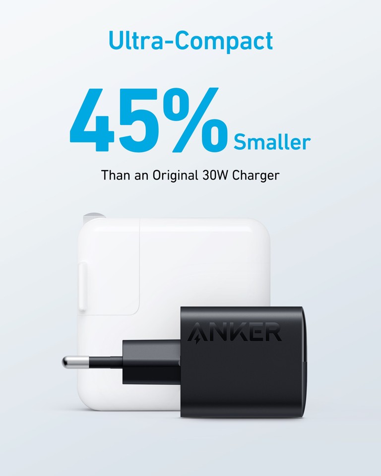 Anker - 323 Oplader - 33W 1A/1C - Hvid