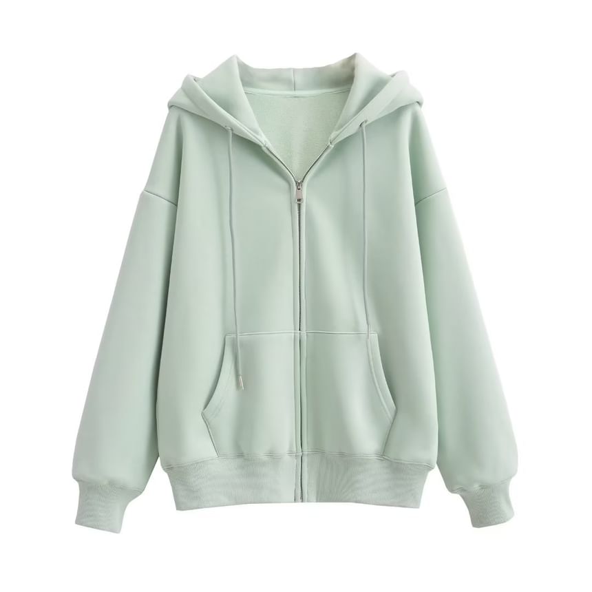 Morhan - Effen hoodie met rits