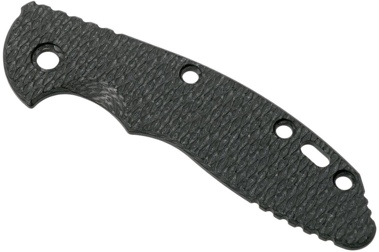 Rick Hinderer XM-18 3,5” greepschaal, Textured Carbonfiber