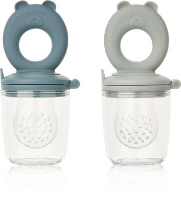 LIEWOOD Miranda Feeder 2-Pack, Whale Blue/Dove Blue