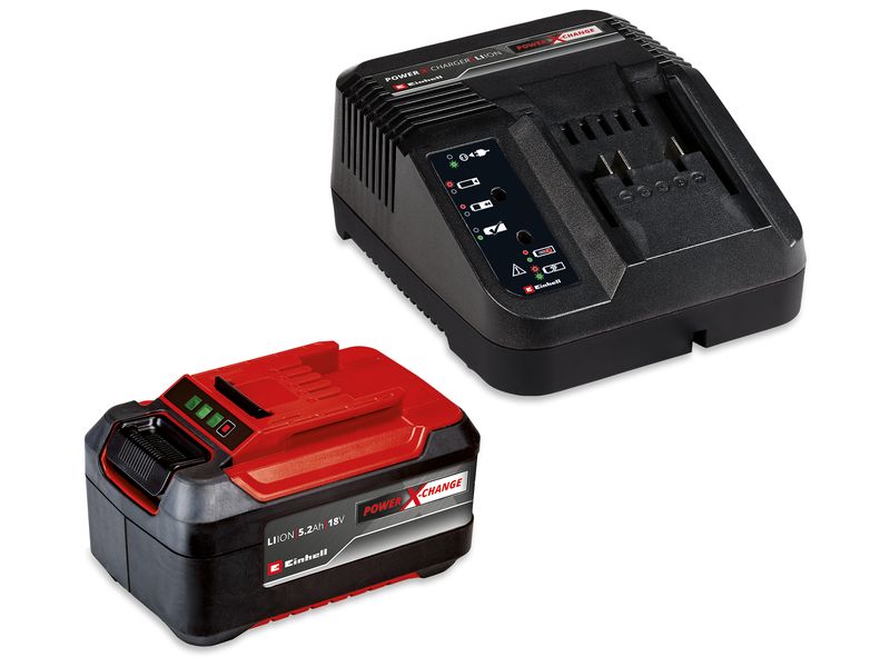 Einhell 5.2 Ah PXC Starter-Kit Universeller Akku für alle Power X-Change Geräte