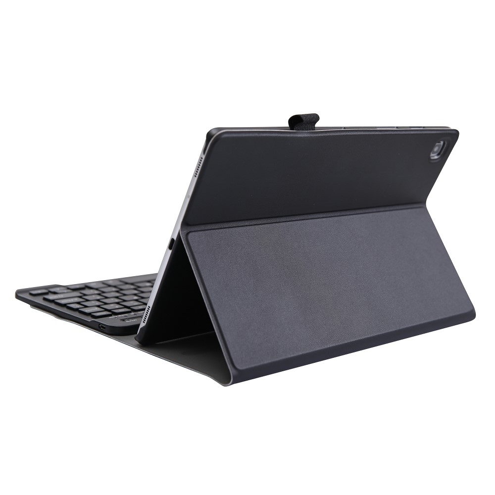 Samsung Galaxy Tab S6 Lite (2024/2022/2020) Leder Tasche mit abnehmbarer Bluetooth Tastatur Keyboard (QWERTY) - Schwarz