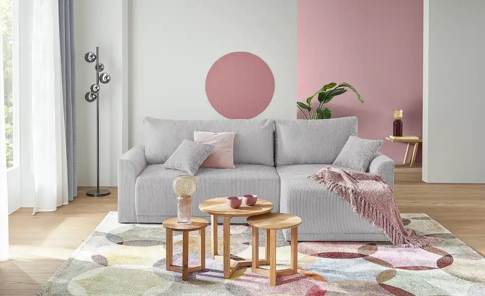 Ecksofa Malyn Hellgrau rechts