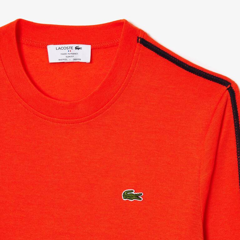 T-shirt fabriqué en France en lyocell et laine T-Shirts - Orange - Lacoste - Femme