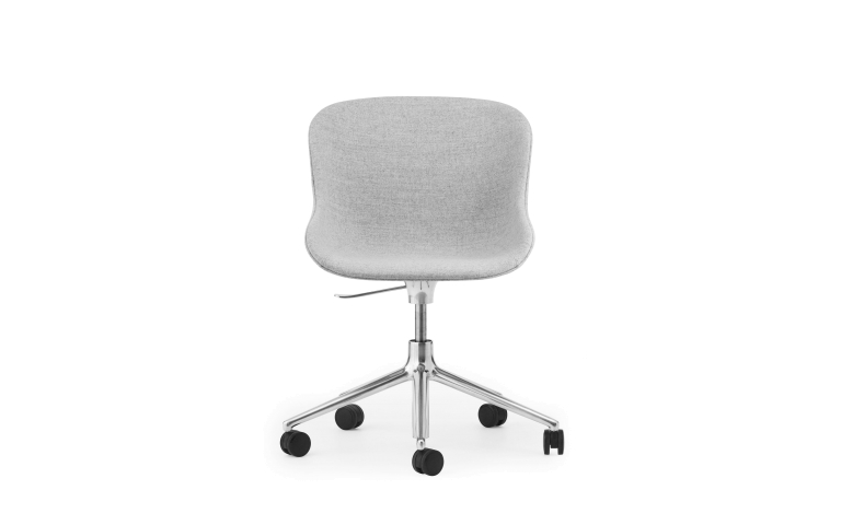 Normann Copenhagen Hyg gestoffeerde bureaustoel alu onderstel Grijs Synergy