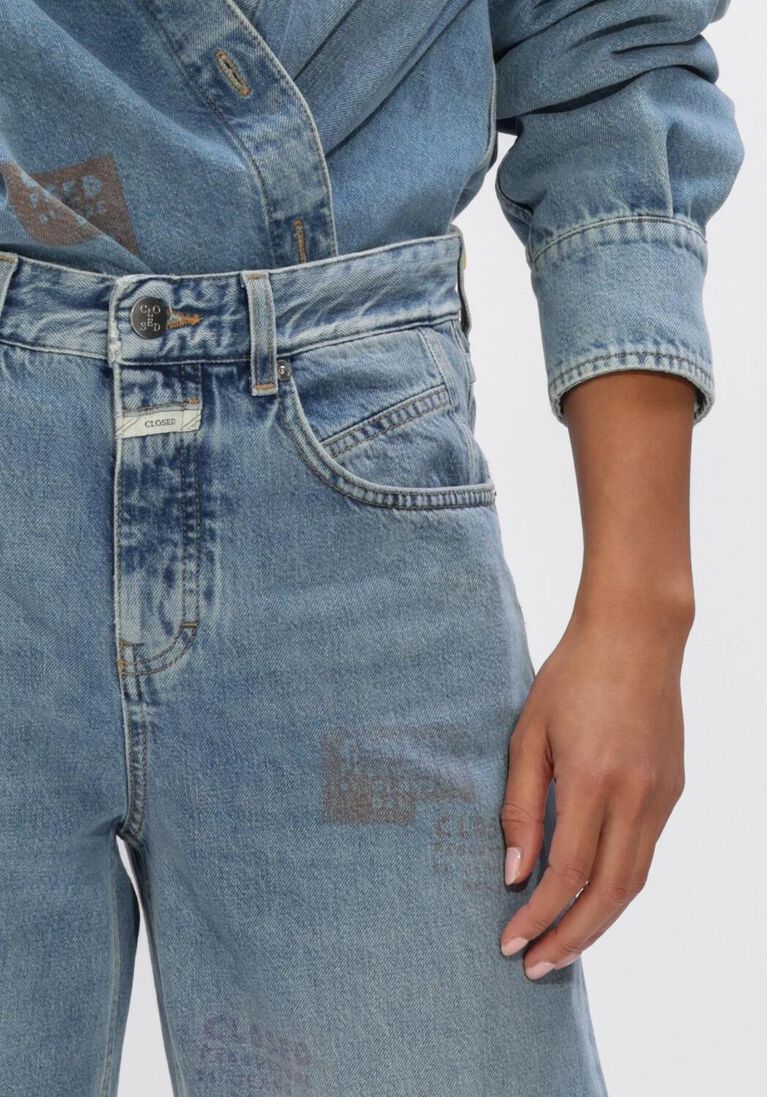 blauwe closed wide jeans nikka