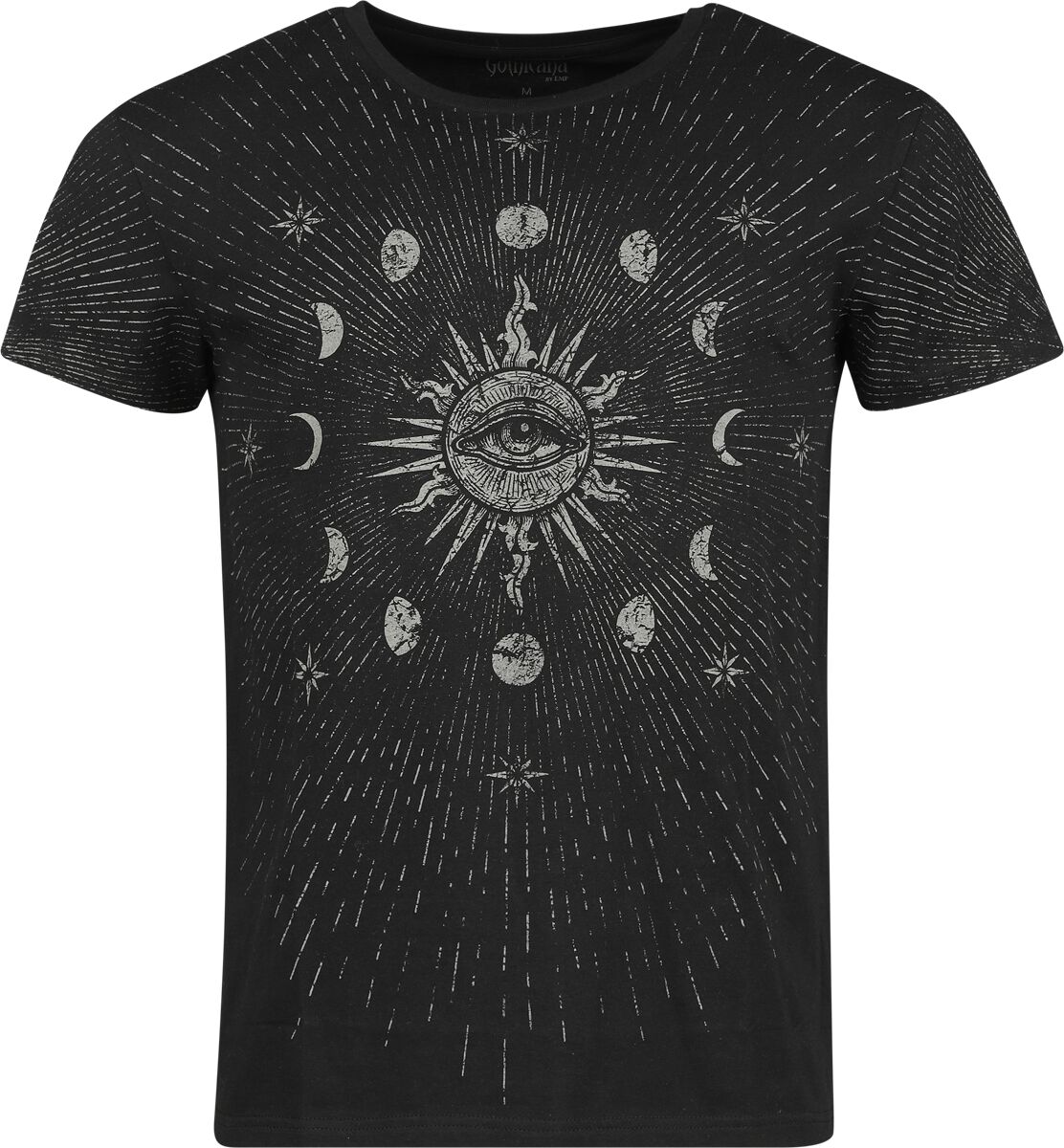 T-shirt avec phases de la Lune & Soleil | Gothicana by EMP T-Shirt Manches courtes