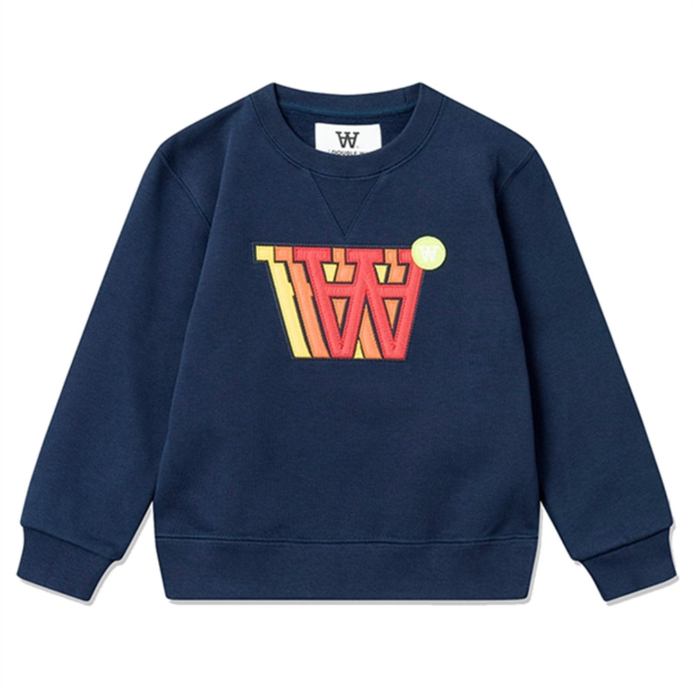 Navy Rod Applique Sweatshirt - Wood Wood
