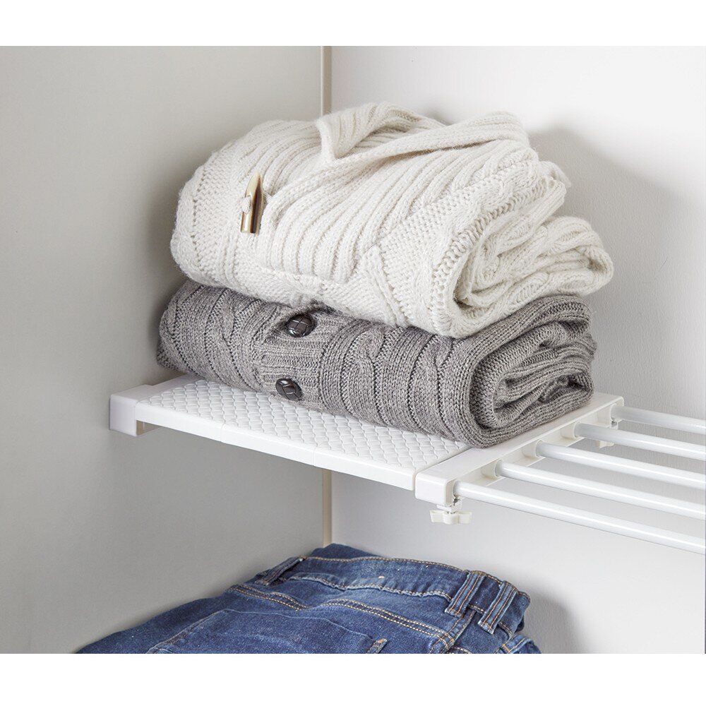 Étagère amovible extensible blanche 38/55 cm