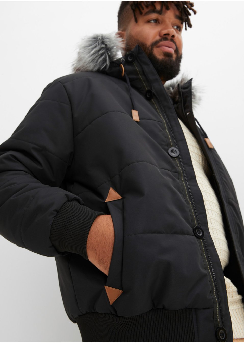 Veste fonctionnelle à capuche style blouson