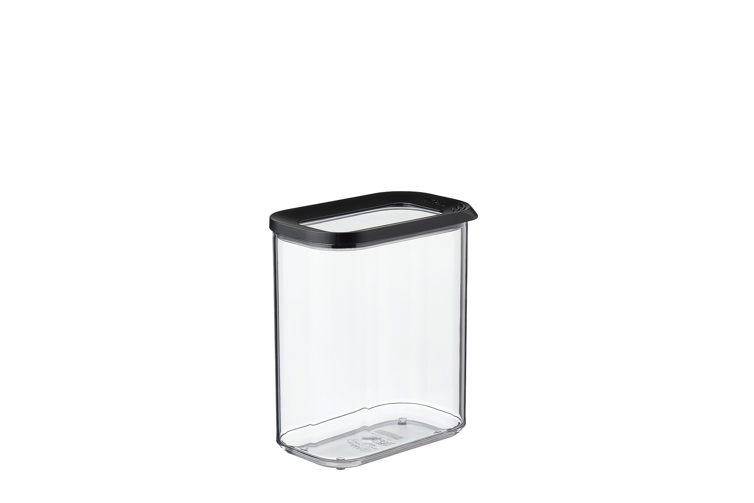 MEPAL MODULA Vorratsdose - Schwarz, Transparent / B: 14.5 cm x T: 9.0 cm x H: 17.0 cm