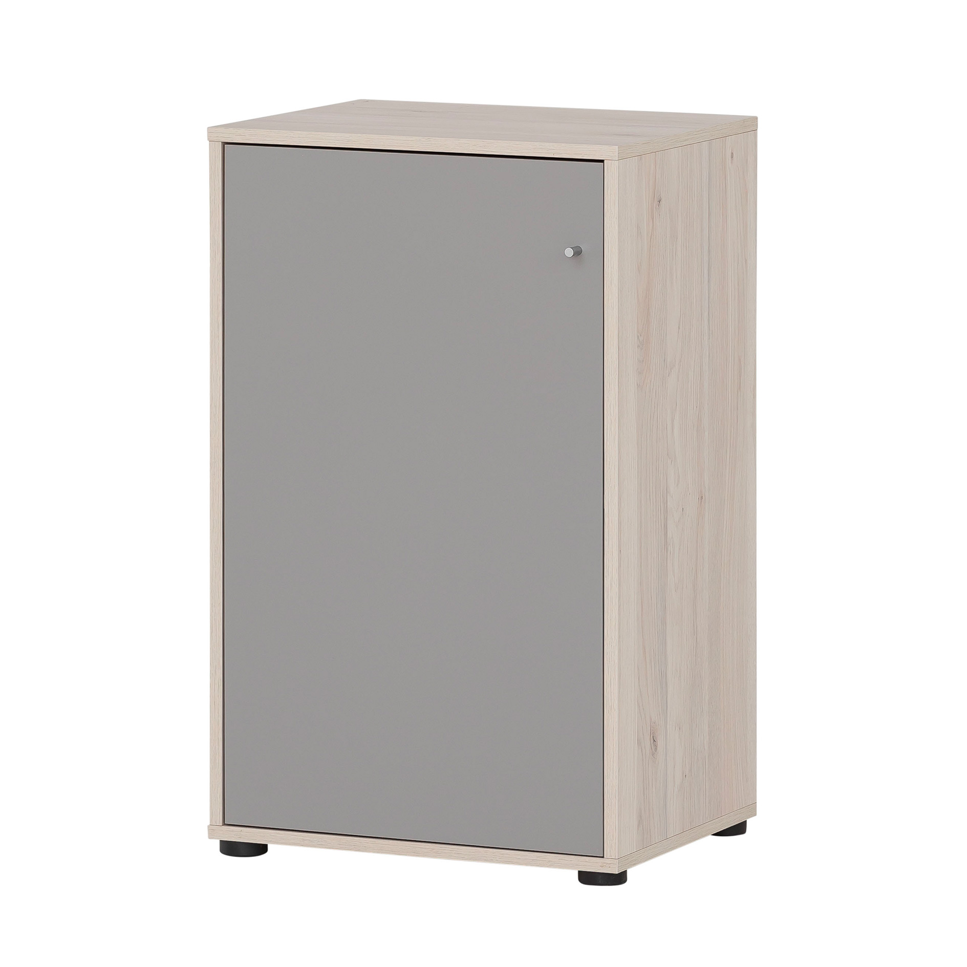 Aktenschrank - Sandeiche-platingrau - 2 Fächer