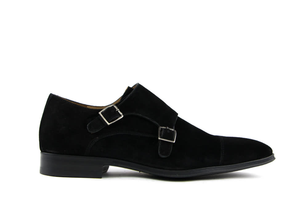 Van Bommel Gesp Black Suede