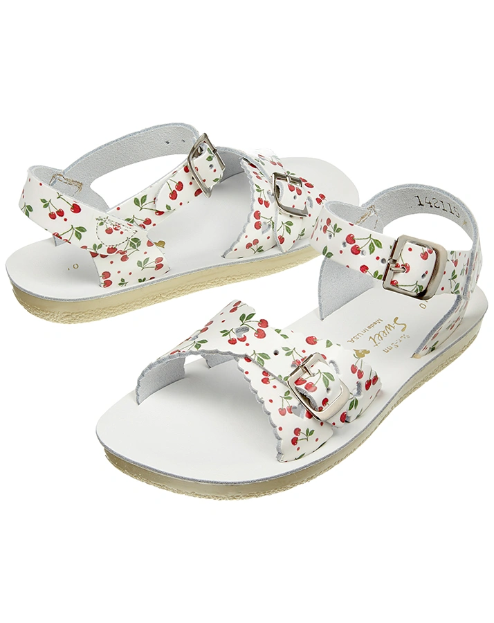 Sandalen SWEETHEART KIRSCHEN in weiß/rot