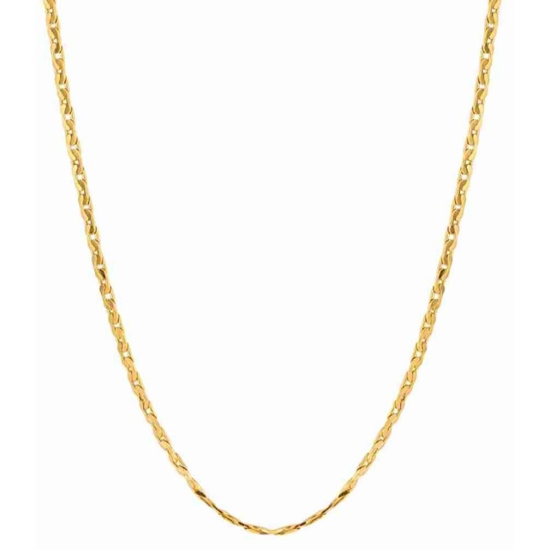 Collier chaîne Cardano plaqué or en acier inoxydable
