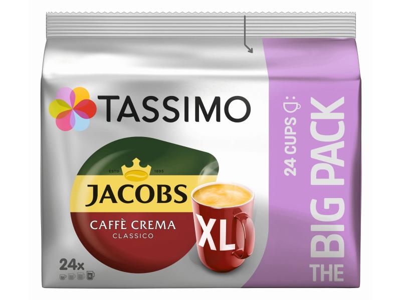 TASSIMO Kaffeekapseln T DISC Jacobs Caffè Crema XL 24 Porti T Discs mit Kaffeezubereitung