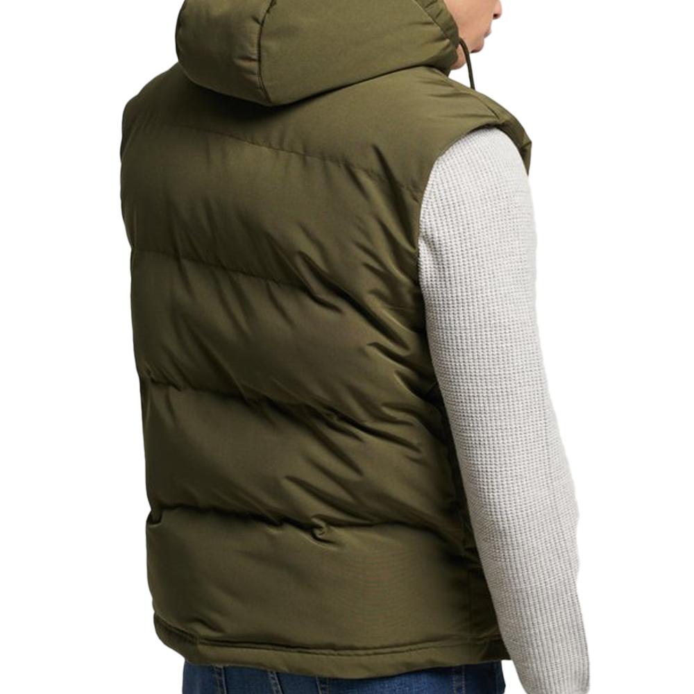 Superdry Doudoune sans manche Kaki Homme Superdry Hooded Everest