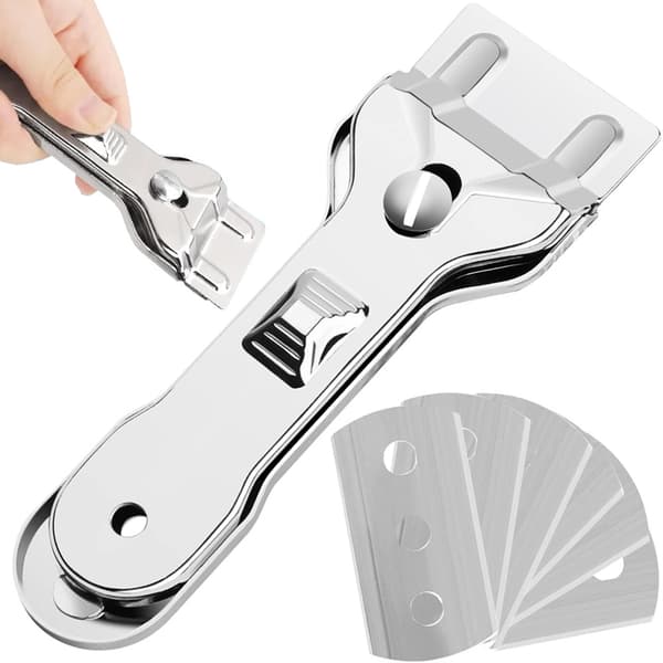 Glasskraper / Keramisk Kokeskraper - Med 6 utskiftbare blader