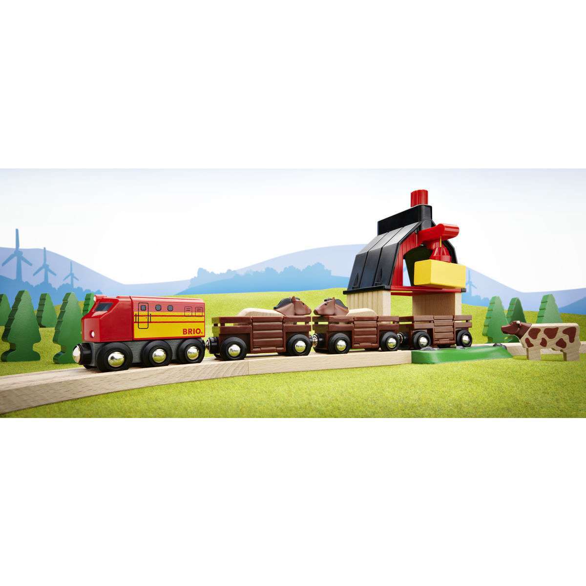 BRIO Spiel Bahn Bauernhof Set