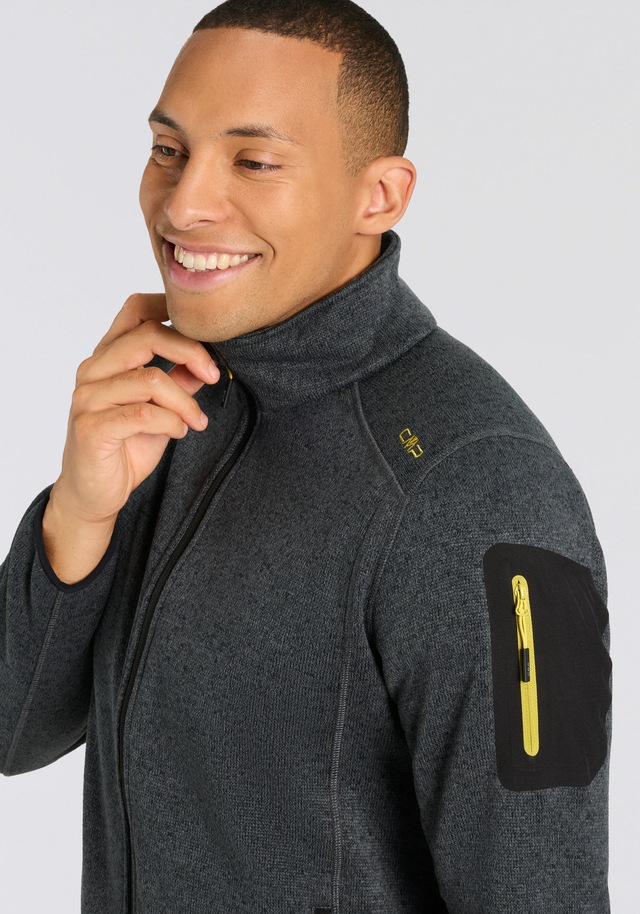 CMP Strickfleecejacke 1 Stk. tlg. ohne Kapuze Wärmend & atmungsaktiv & schnell trocknend