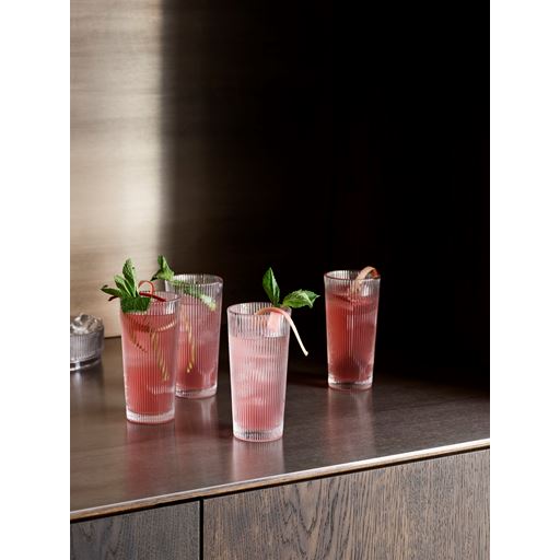 Stelton Pilastro 4-pak Longdrink Glas, Klar, 30 cl