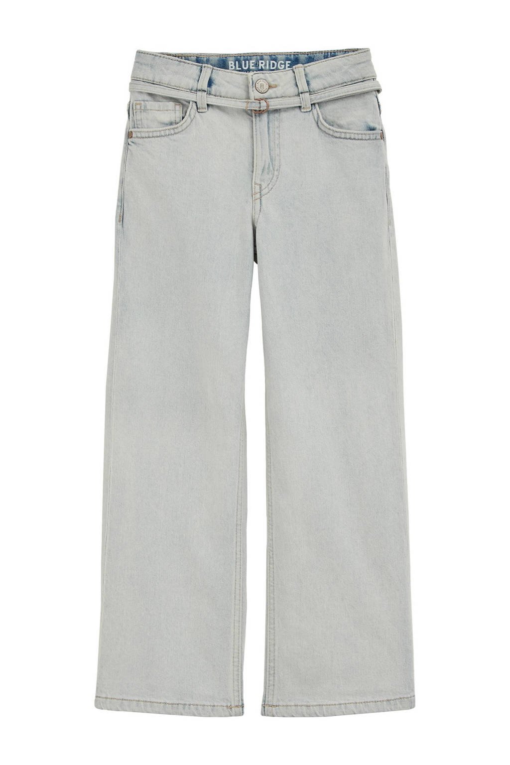 WE Fashion Blue Ridge relaxed wide leg jeans light blue denim