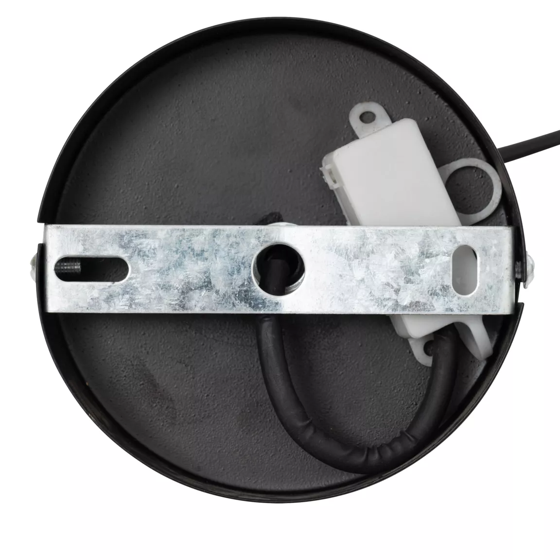 Suspension luminaire métal (27,5 x 13,4 cm) Savio Noir