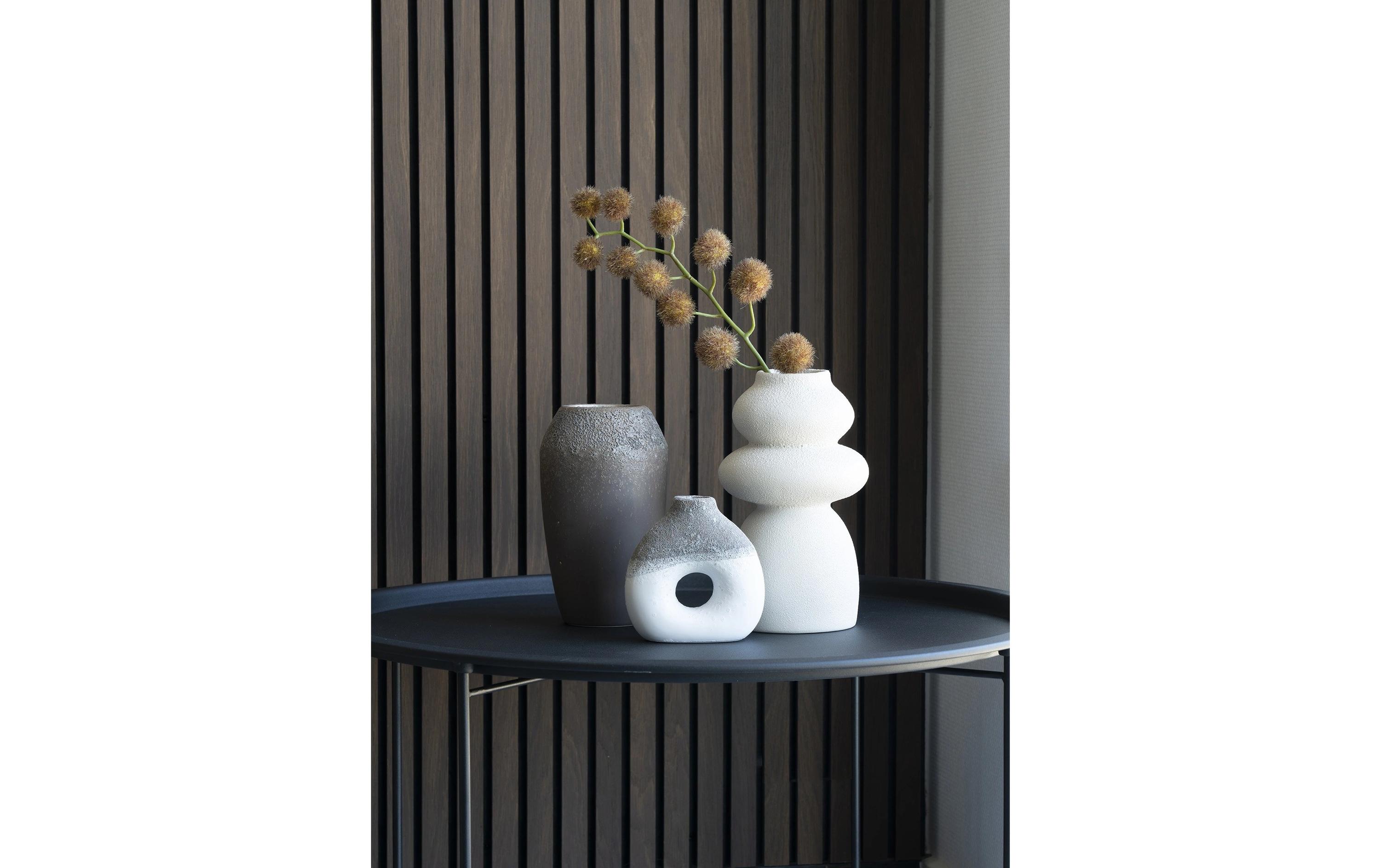 Vase rund 26.5 cm, BeigeBlumenvase