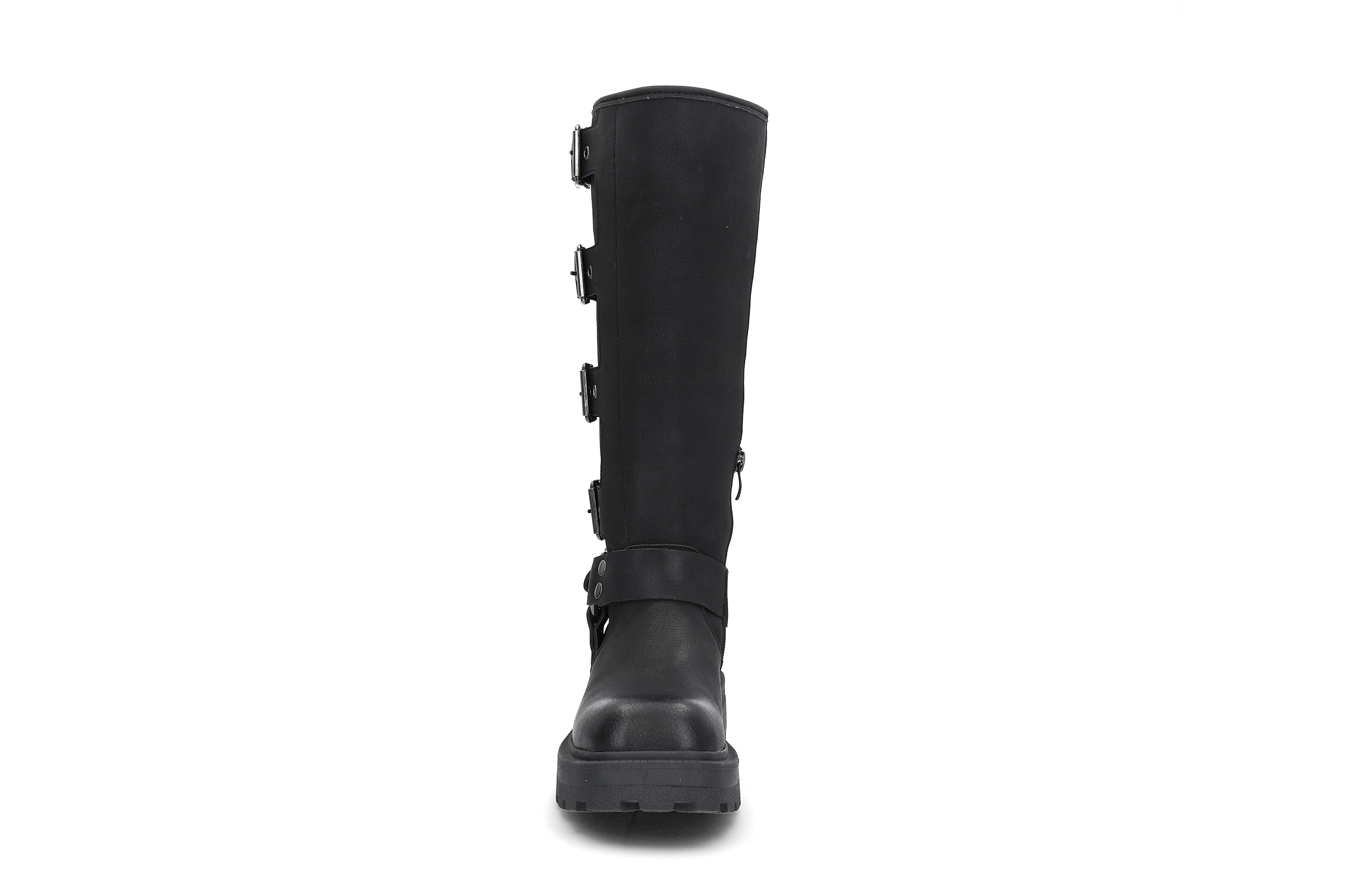 Biker boots med trendy detaljer