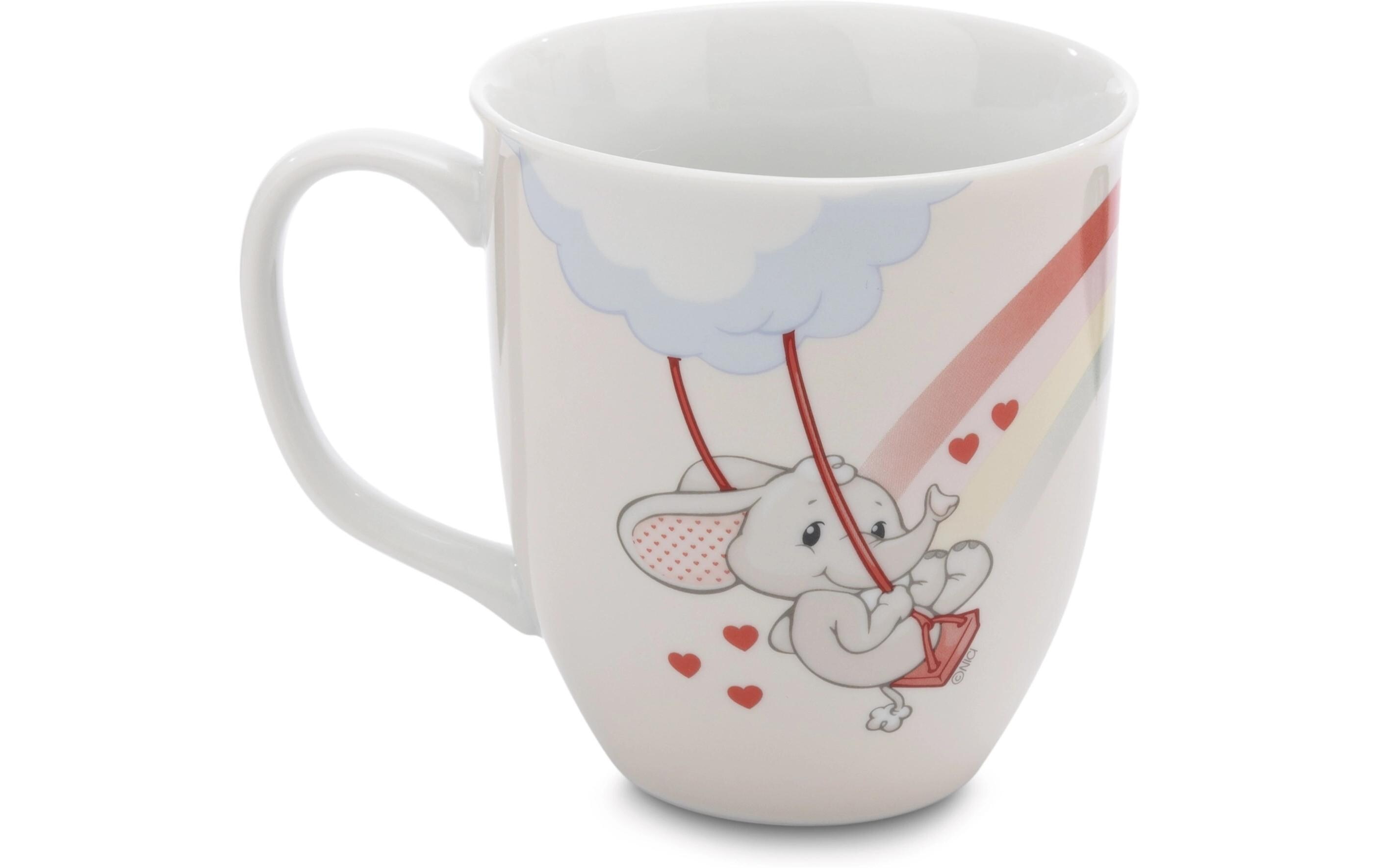 Universaltasse Love Elefant 360 ml, Bunt/GrauPorzellantasse