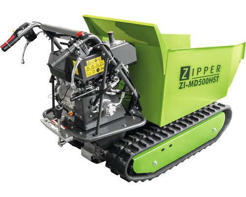 Zipper ZI-MD500HST mini rupsdumper inclusief sneeuwschuiver