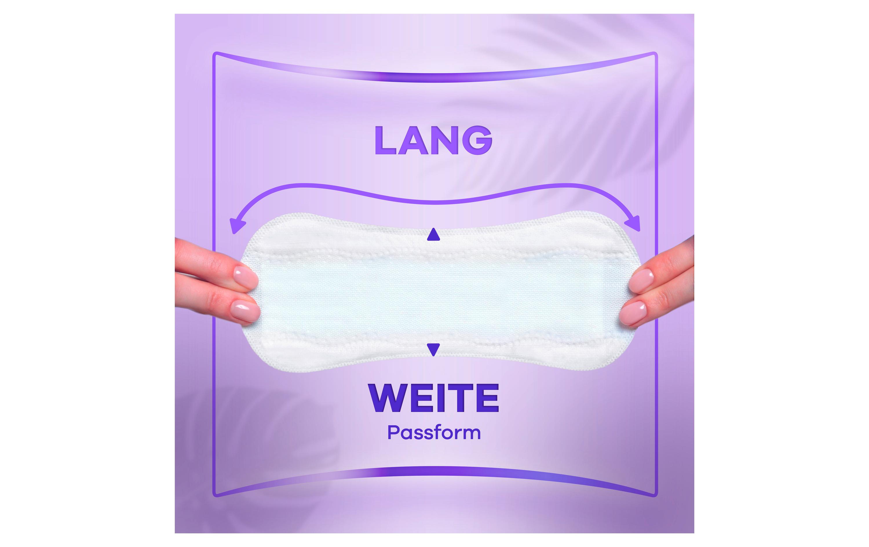 Slipeinlage Daily Protect Long ohne Duft 64 StückHochwertige Einlagen mit saugfähigem Kern