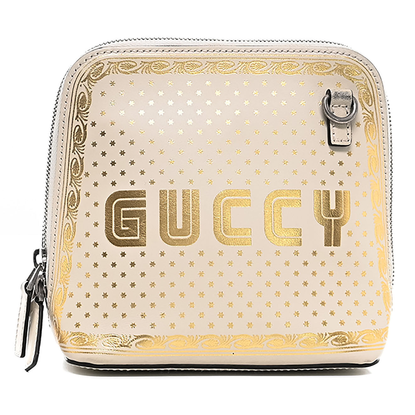 Gucci Sac bandoulière Guccy en Cuir écru - Très bon état - L.15 cm