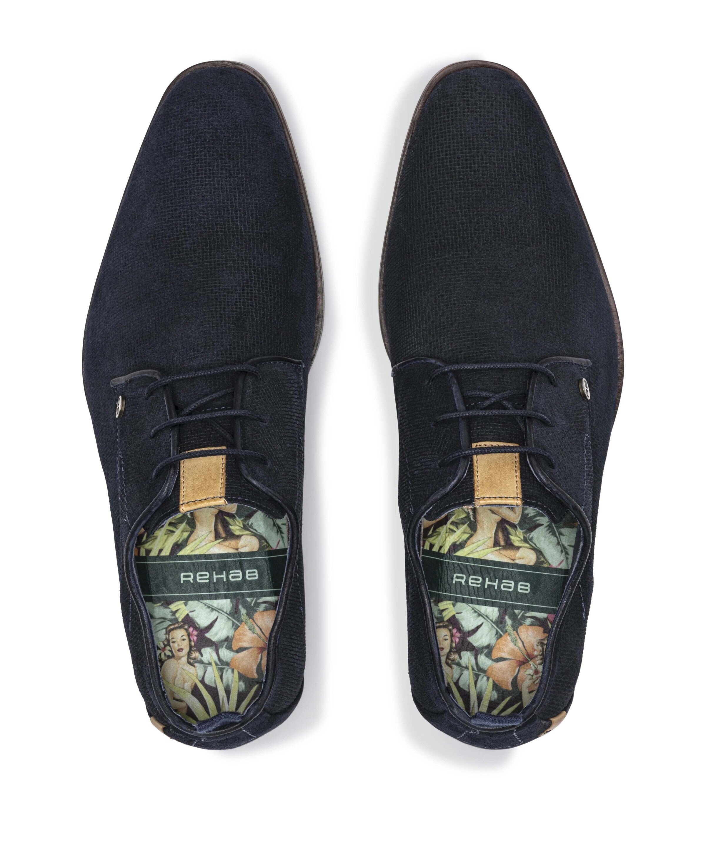 Rehab GREG WALL SUE heren veterschoenen blauw